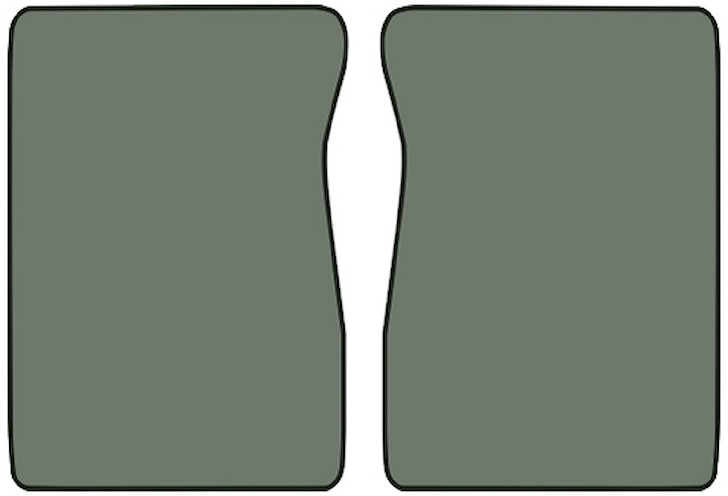 Molded Cut Pile Floor Mats for 1974 C/K Series Chevrolet and GMC Trucks [2-Piece, Automatic/4-Speed, Dove Gray]
