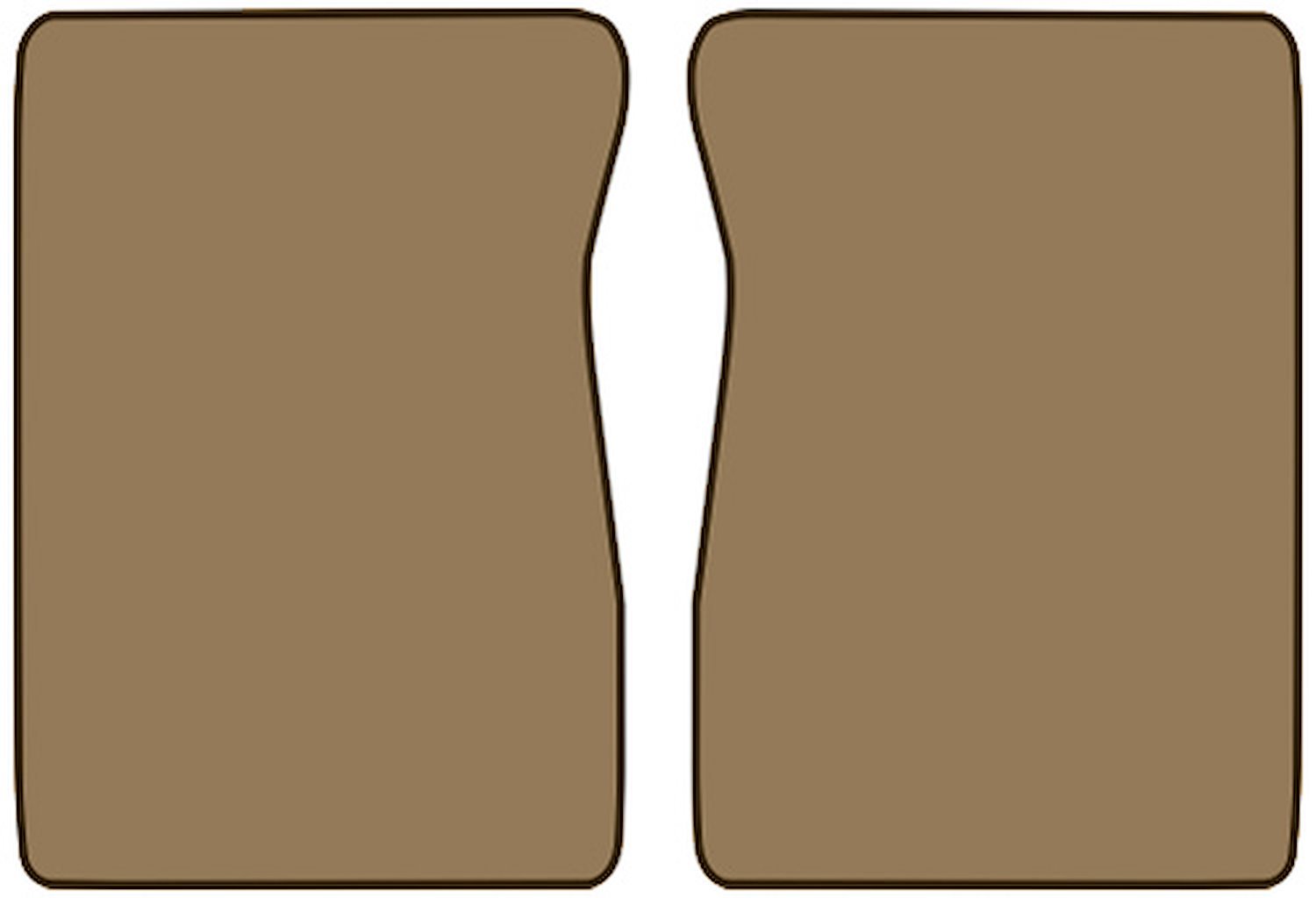 Molded Cut Pile Floor Mats for 1974 C/K Series Chevrolet and GMC Trucks [2-Piece, Automatic/4-Speed, Medium Doeskin]