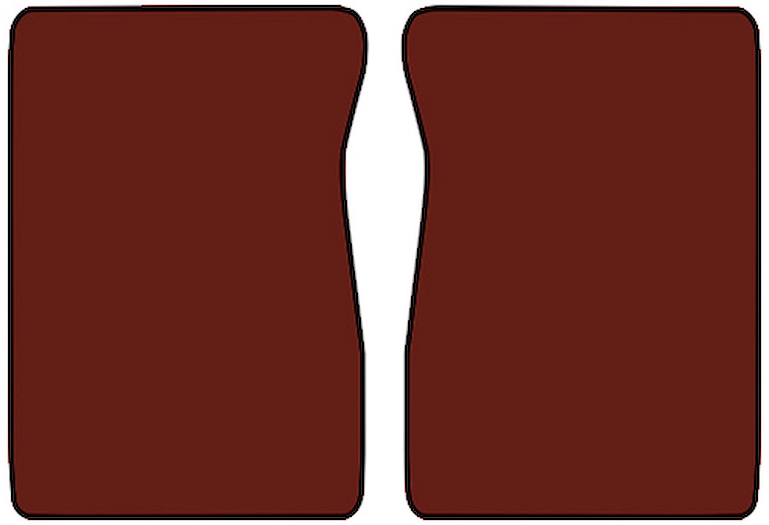 Molded Cut Pile Floor Mats for 1974 C/K Series Chevrolet and GMC Trucks [2-Piece, Automatic/4-Speed, Maple]