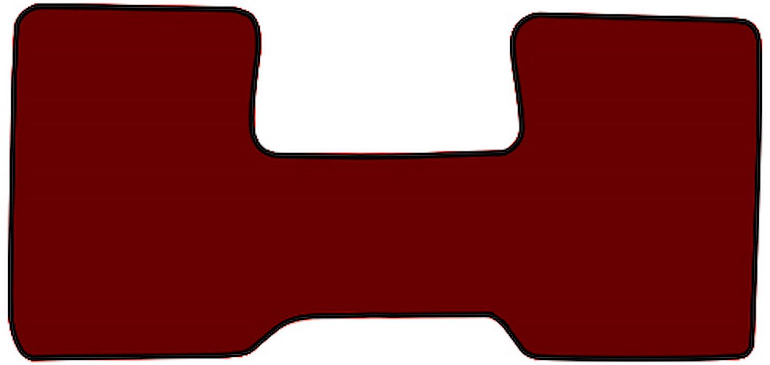 Molded Cut Pile Floor Mats for 1974 C Series Chevrolet and GMC Trucks [1-Piece, Automatic, Column Shift, Dark Red]