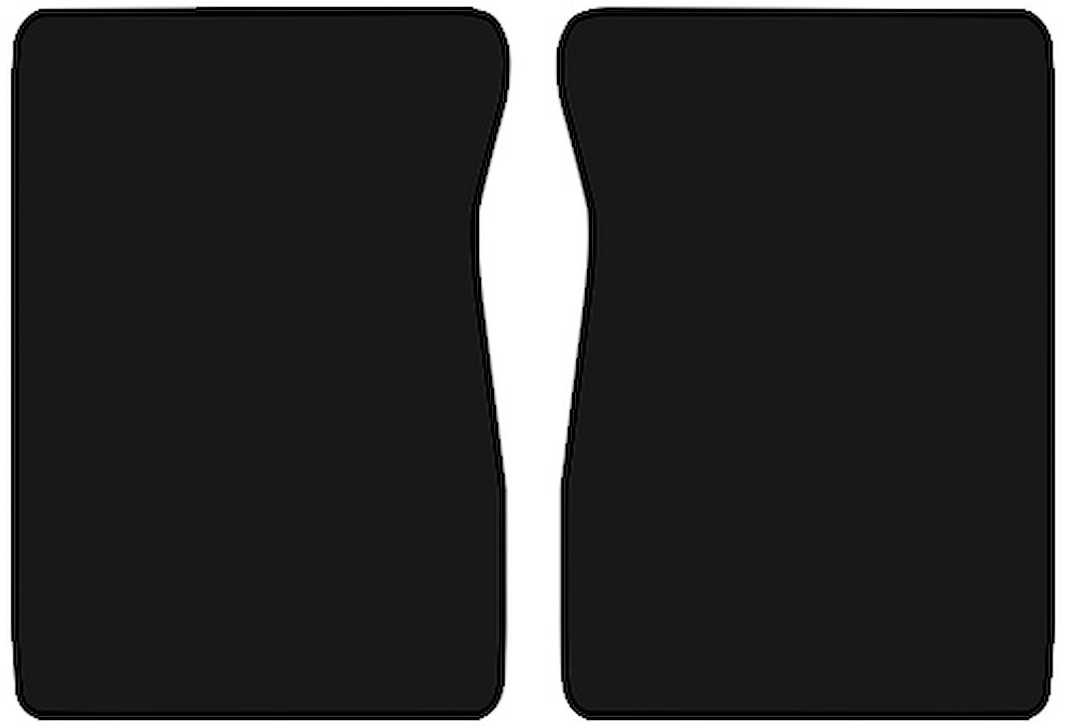 Molded Cut Pile Floor Mats for 1975-1980 C/K Series Chevrolet and GMC Trucks [2-Piece, Black]