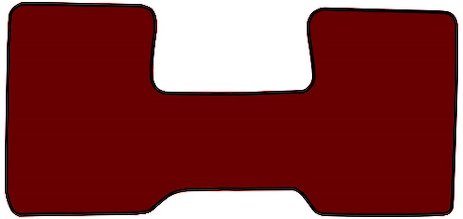 Molded Cut Pile Floor Mats for 1975-1980 C Series Chevrolet and GMC Trucks [1-Piece, Column Shift, Dark Red]