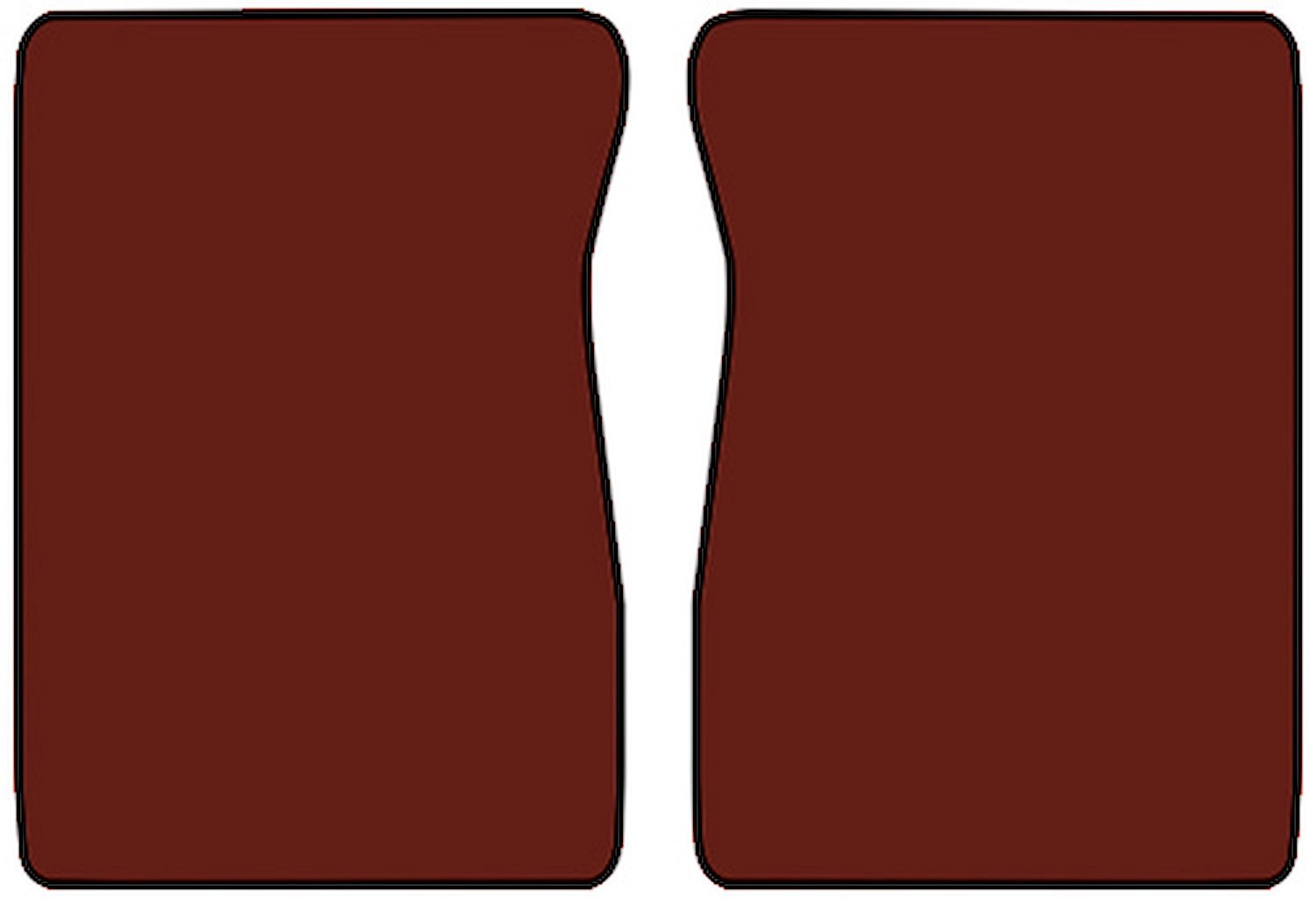 Molded Cut Pile Floor Mats for 1981-1986 C/K Series Chevrolet and GMC Trucks [2-Piece, Automatic/4-Speed, Maple]