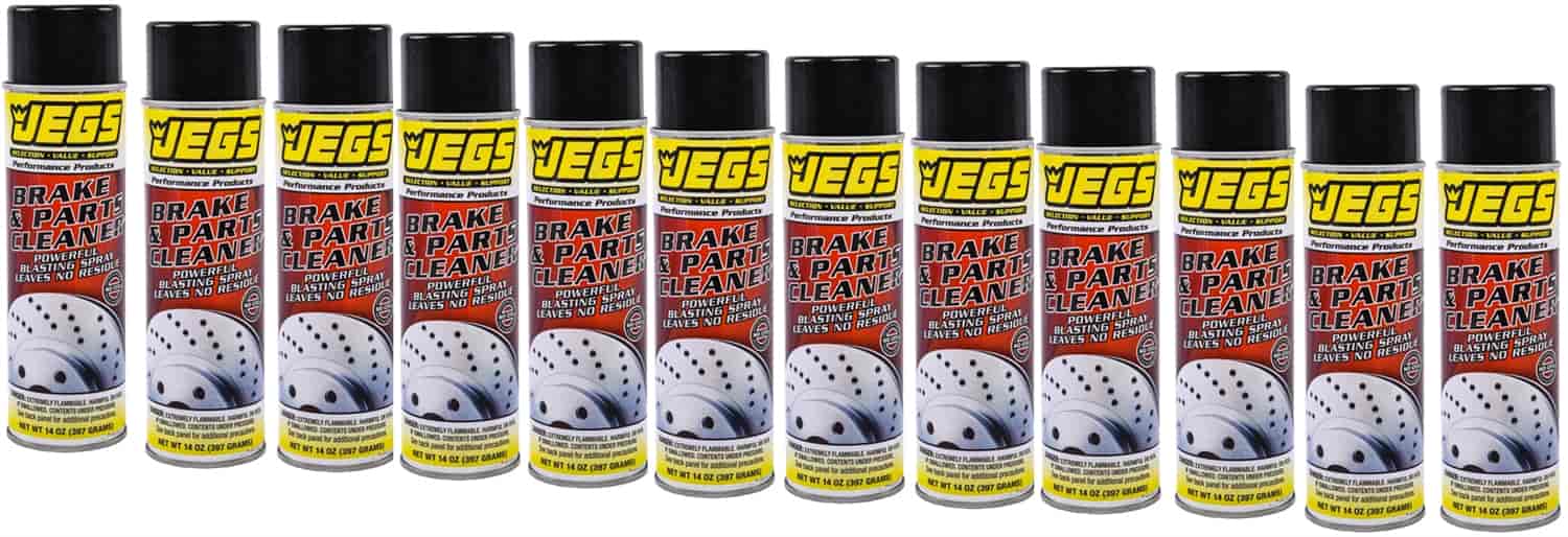 JEGS 72313: Case of (12) 14 oz. Aerosol Can of Brake and Parts Cleaner -  JEGS