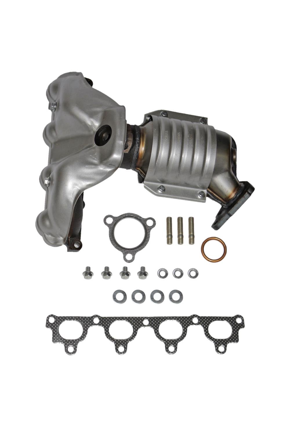 Catalytic Converter Fits 1996-2000 Honda Civic, 1996-1997 Honda Civic del Sol w/1.6L 4 cyl. Eng. [Front]