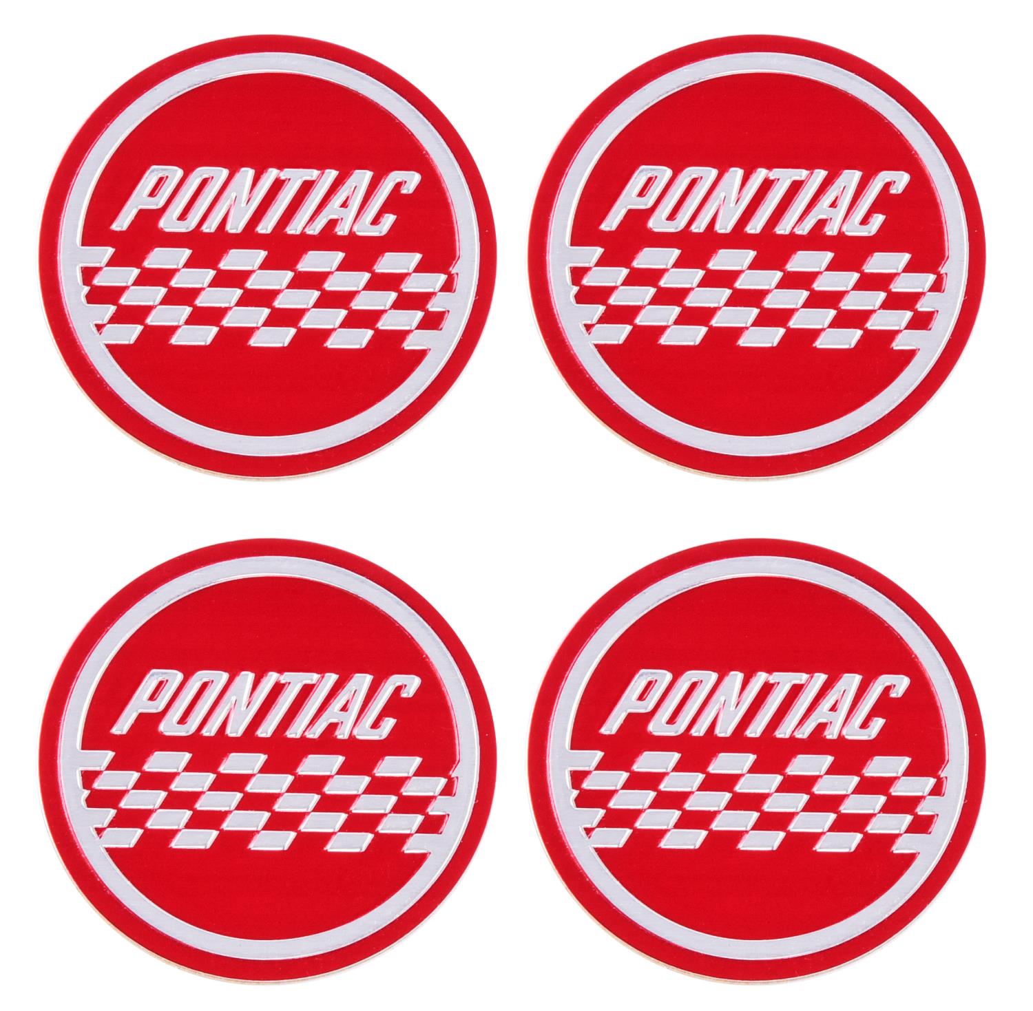 Wire Wheel Pontiac Center Decal Set for Select 1963-1966 Pontiac Models