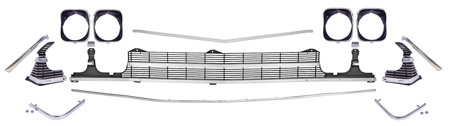Deluxe Grille Kit for 1969 Chevrolet Chevelle & El Camino SS [w/o Center Molding]