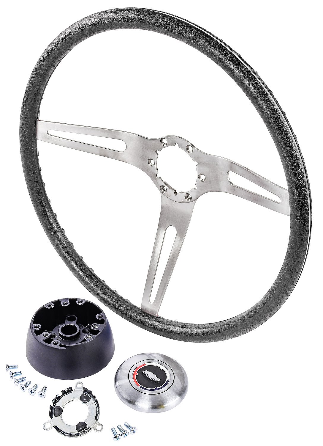 3-Spoke Comfort Grip Steering Wheel Kit Fits Select