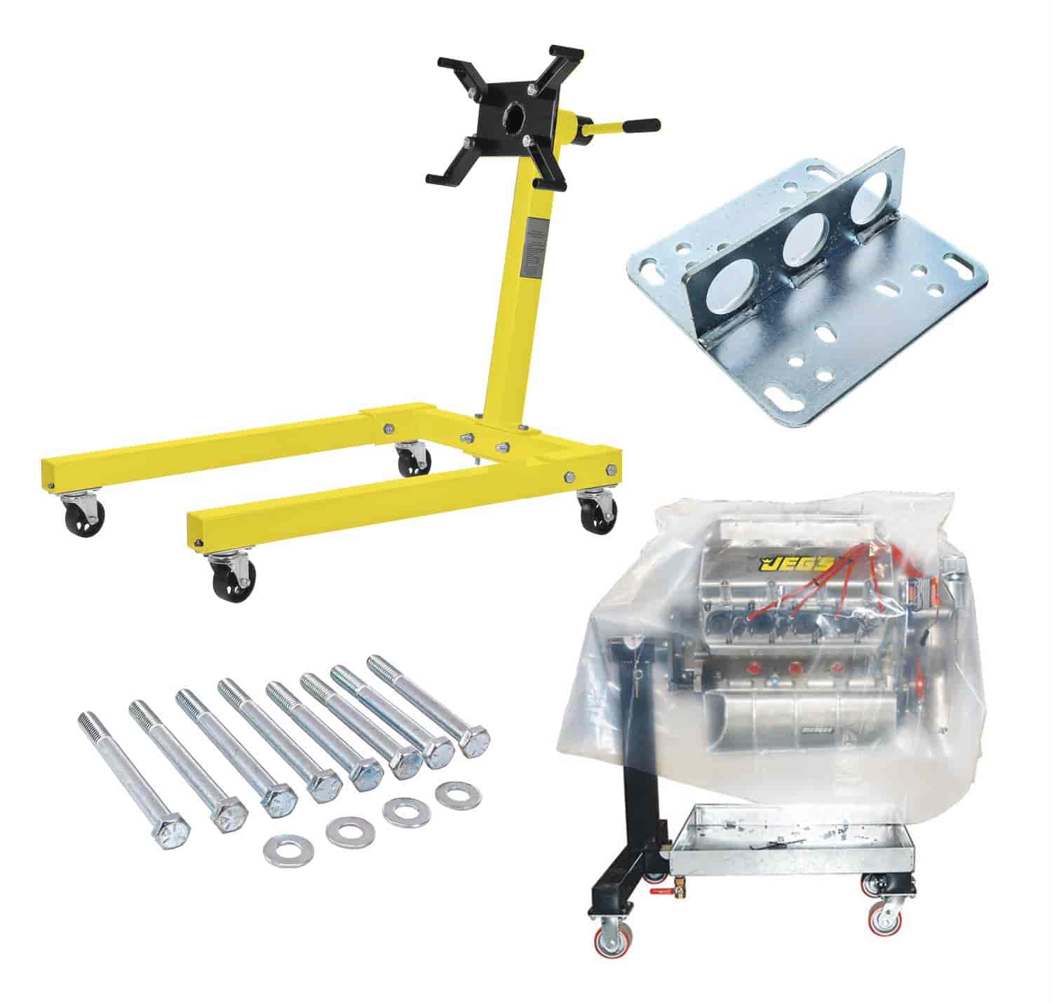 JEGS 80041K1: Engine Stand Kit [1250 lb. Capacity] - JEGS