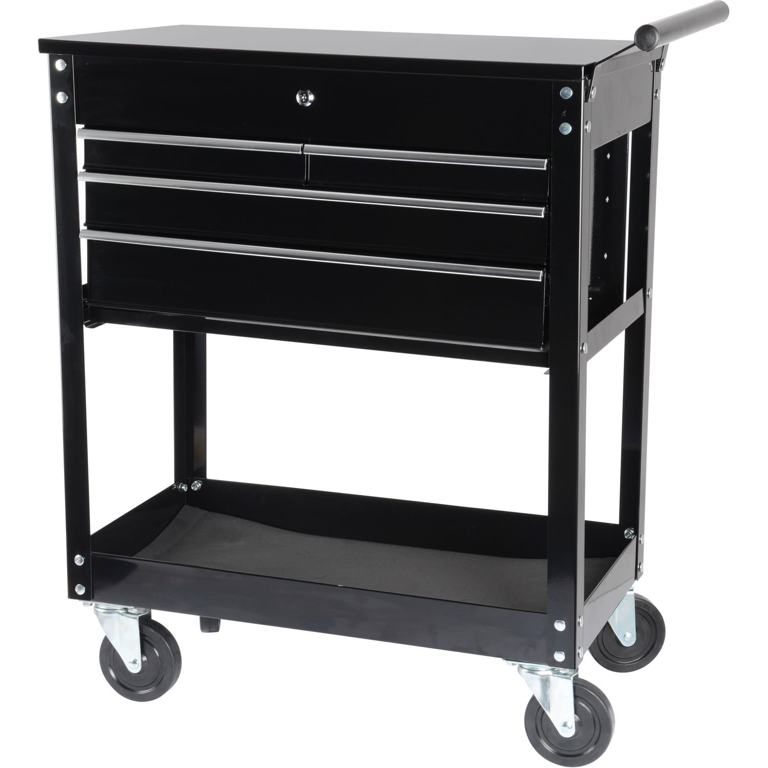 4 Drawer Tool Box Cart | Buy a JEGS 4 Drawer Tool Cart with Black Powder  Coating - JEGS