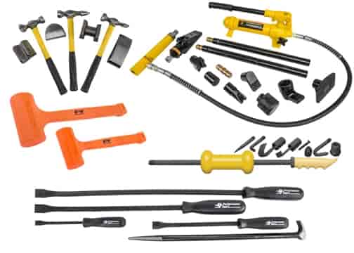 JEGS 81532K: Deluxe Auto Body Damage Repair Tool Kit - JEGS