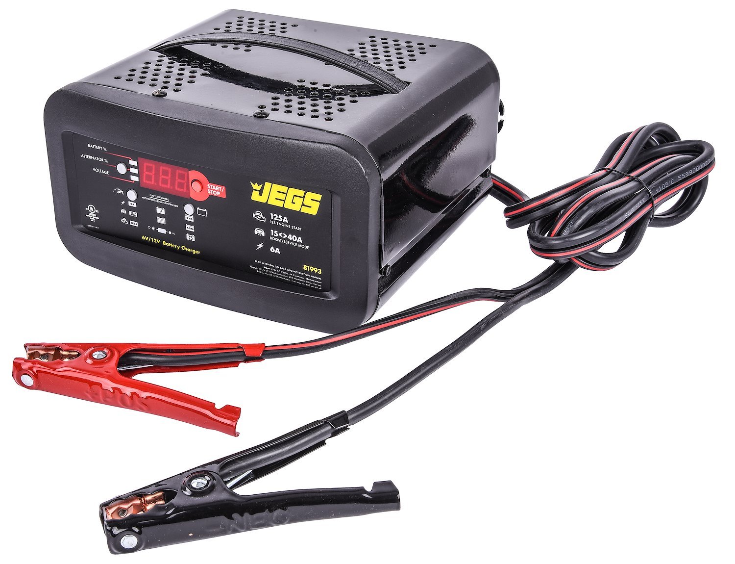 JEGS 55581993 Battery Charger Heavy Duty Battery Charger [6, 15, 40