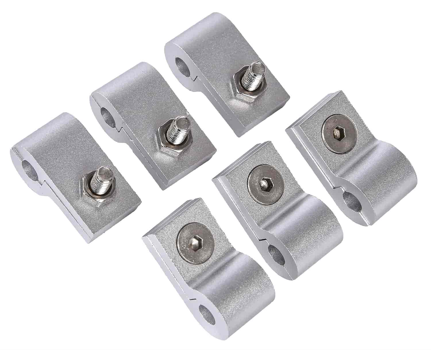 Line Clamps, 3/16 in. [6 pack, Natural Aluminum]
