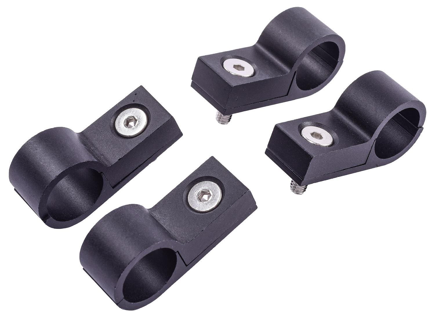 Line Clamps, -6AN (3/8 in.) [4 pack, Black