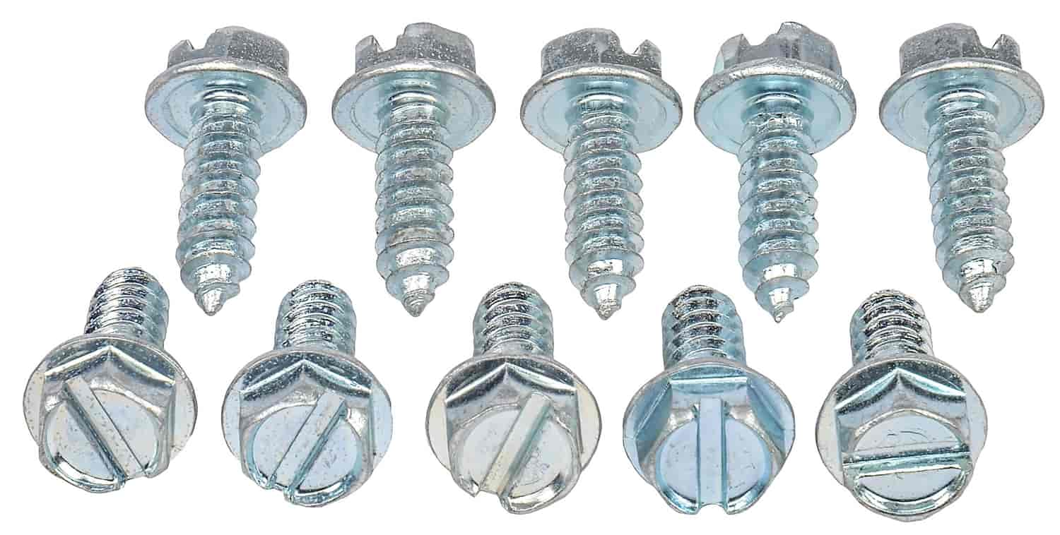 License Plate Screws 1/4 in. (#14) x 3/4 in. [Zinc]