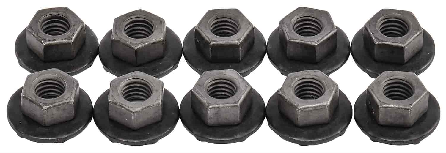 Metric Hex Flange Nuts 16 mm Loose Washer
