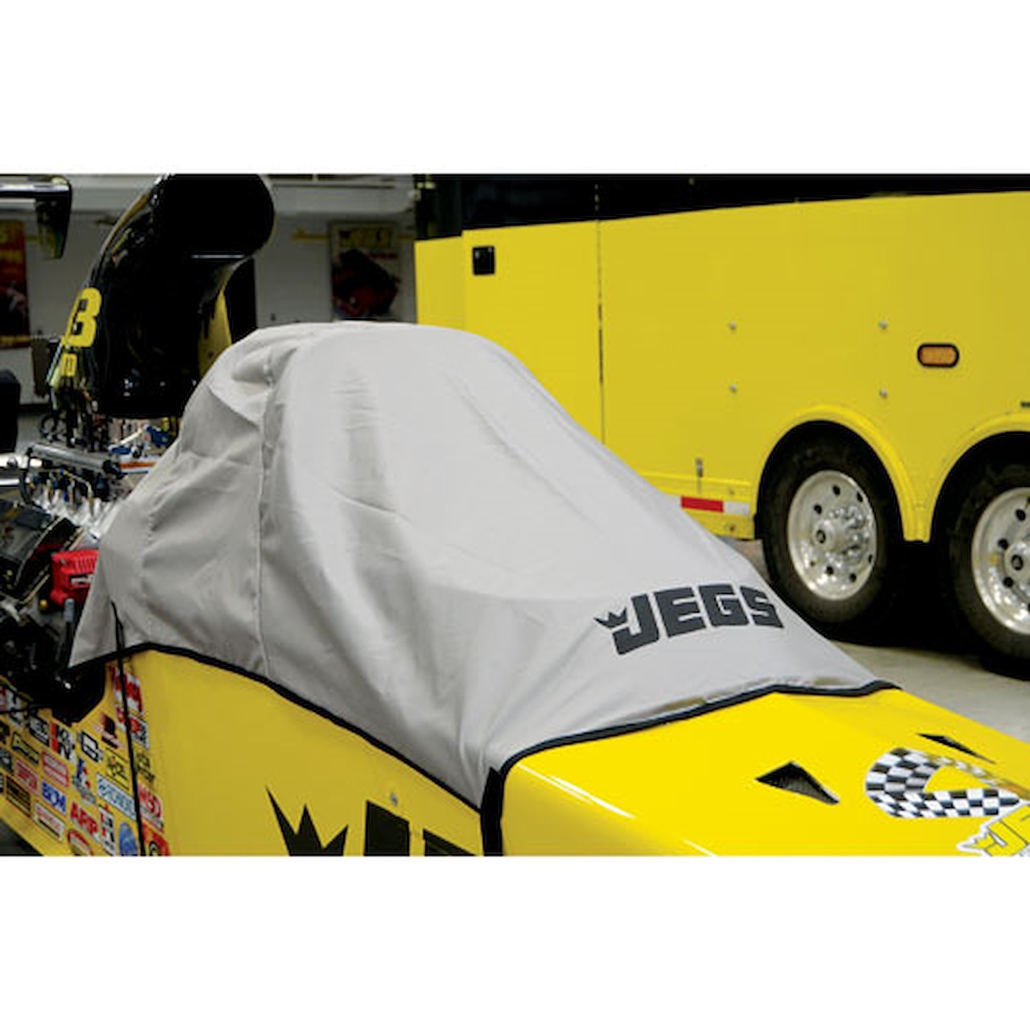 Dragster Cockpit Cover Gray UTSP Fabric with Jegs