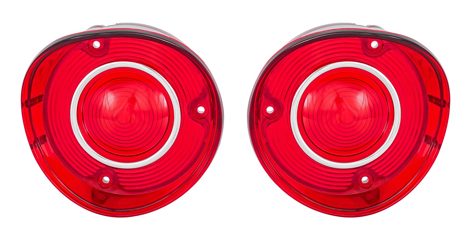 Tail Light Lenses for 1972 Chevy Chevelle [With Trim]