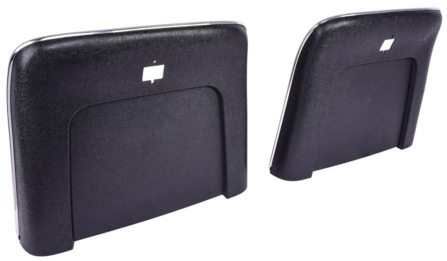 Bucket Seat Backs Fits Select 1969-1972 GM Models [Black, Pair]