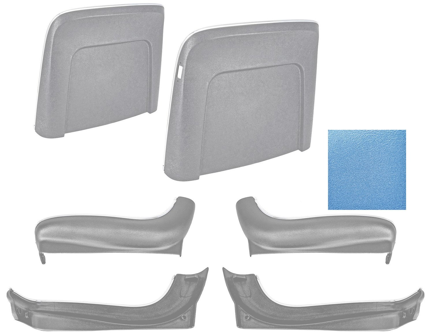 Seat Backs & Sides Kit Fits Select 1968