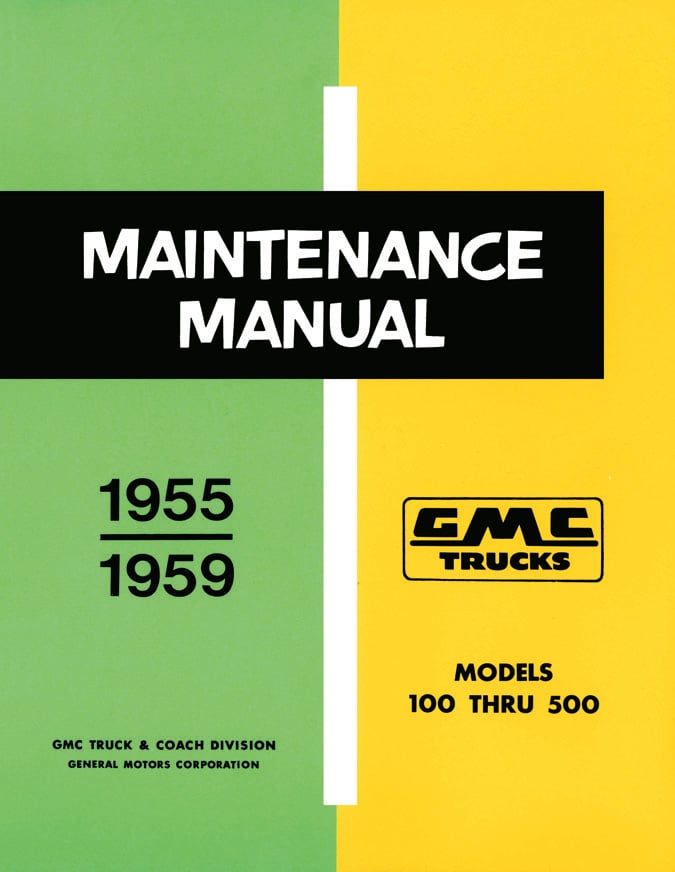 Maintenance Manual for 1955-1959 GMC Trucks