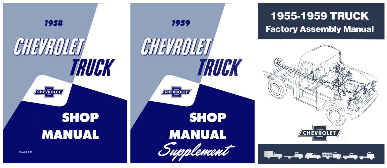 Shop and Assembly Manual Set for 1959 Chevrolet Trucks