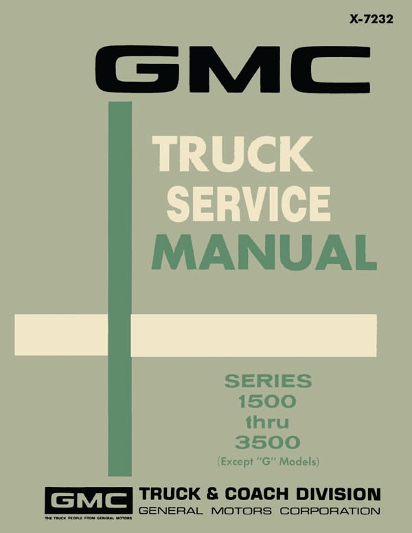 Shop Manual for 1972 GMC Trucks