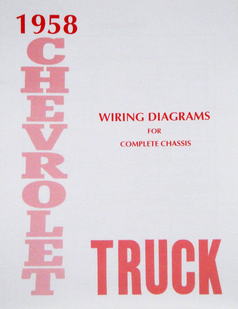 Wiring Diagram Manual for 1958 Chevrolet Truck