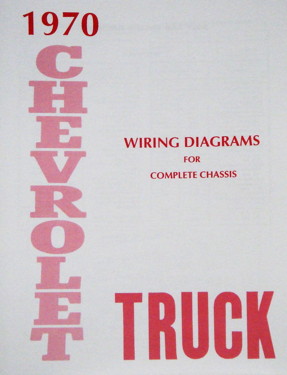 Wiring Diagram Manual for 1970 Chevrolet Truck