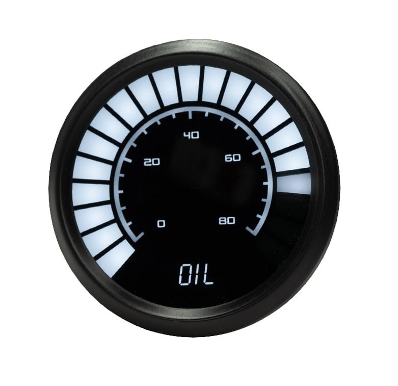 LED Analog Bar graph Oil Pressure Gauge with
