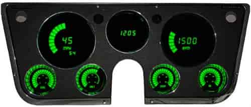 Green LED Digital Bargragh Gauge Panel 1967-1972 GM