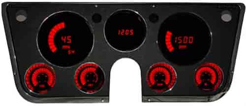 Red LED Digital Bargragh Gauge Panel 1967-1972 GM