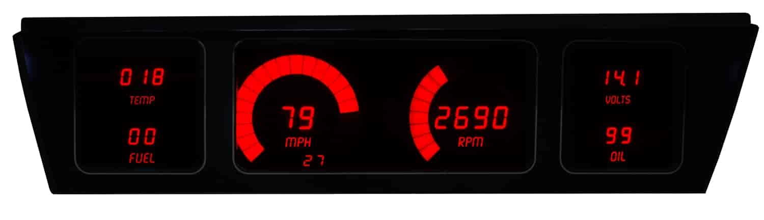 LED Digital Dash Kit 1977-1990 Impala/Caprice - Red