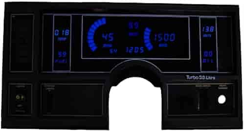 LED Digital Dash Panel Kit 1984-1987 Buick Regal - Blue