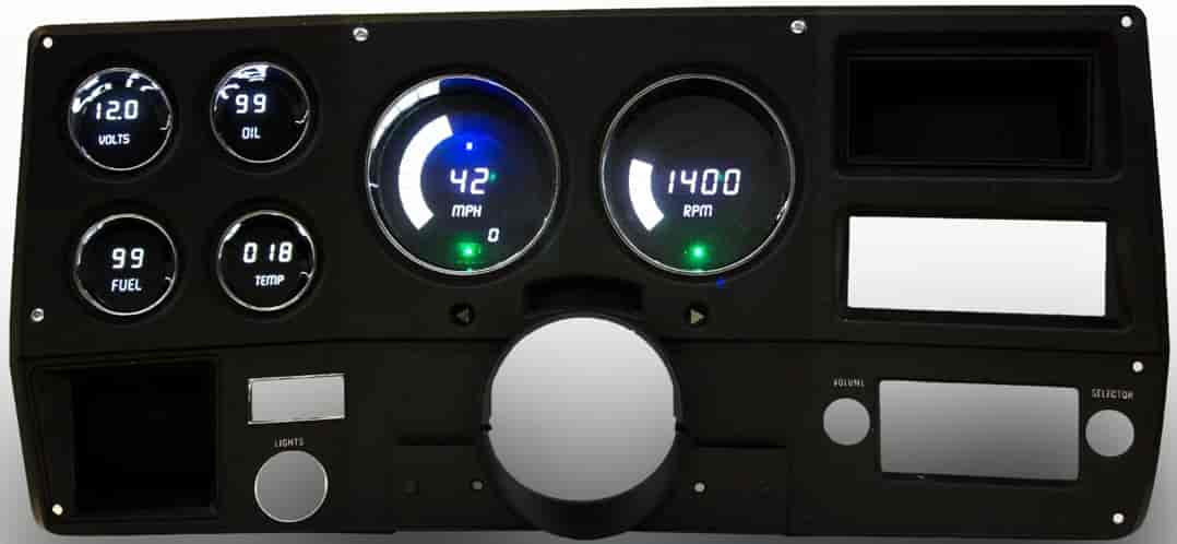 LED Digital Replacement Gauge Panel 1973-1987 Chevy Truck [White]