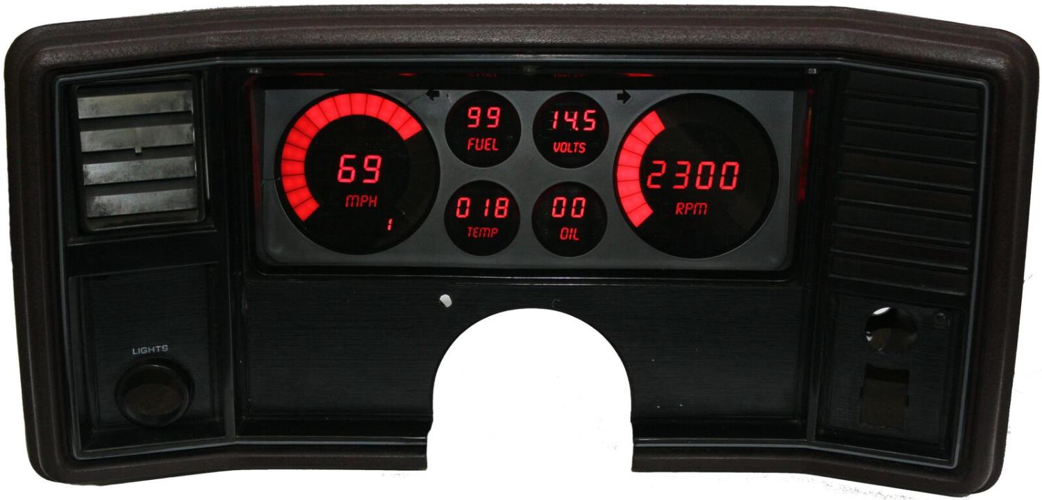 LED Digital Dash Kit 1978-1988 El Camino/Monte Carlo - Red