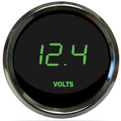 2-1/16" LED Digital Voltmeter Gauge 7.0-25.5 Volts
