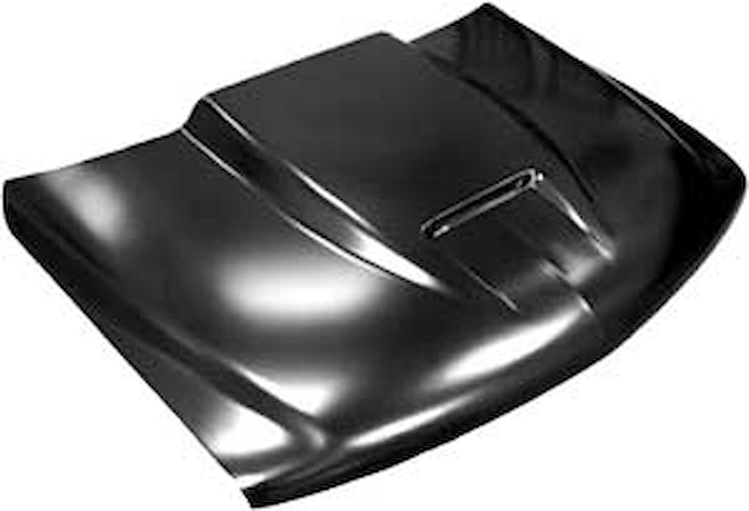 Hood, 2 Inch Cowl Induction Style, Steel, Edp Coated, Factory