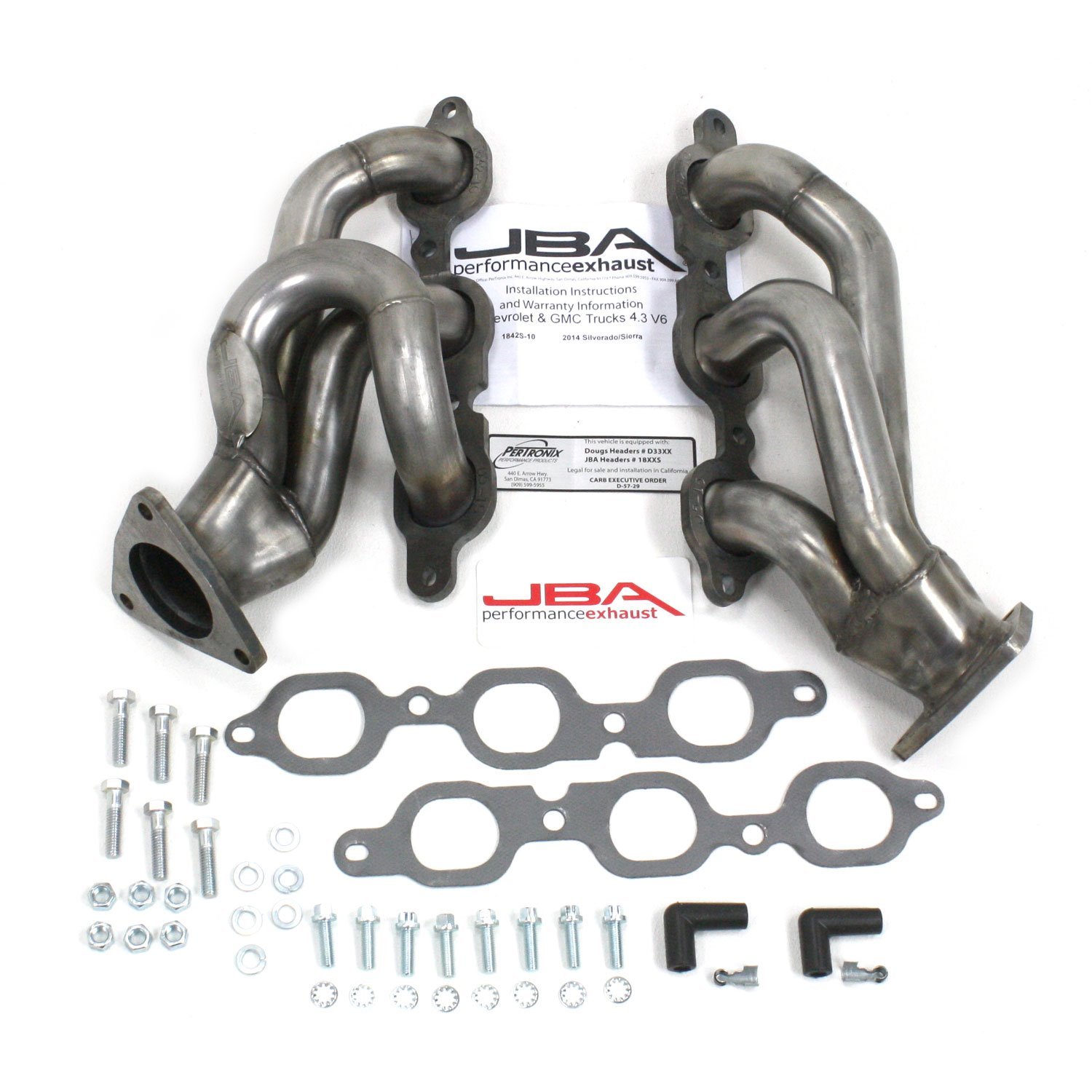 1842S-10 Shorty Headers for Select 2014-2020 GM Truck