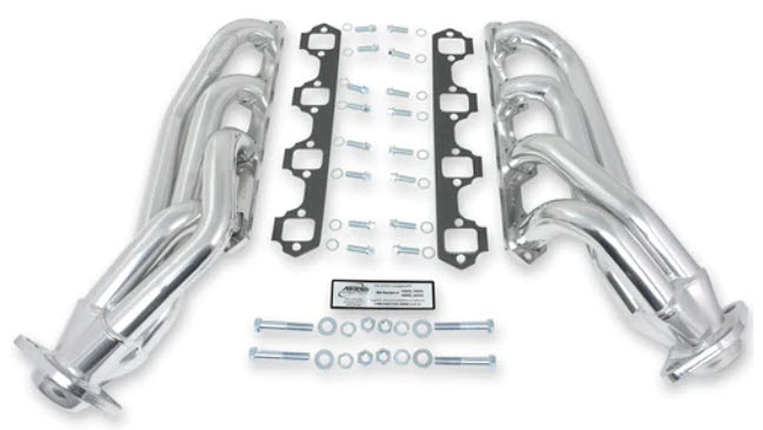 1850S-2JS Shorty Headers for 2002-2013 GM Trucks, SUVs  w/4.8, 5.3, 6.0, 6.2L Engines [Silver Ceramic Coated]