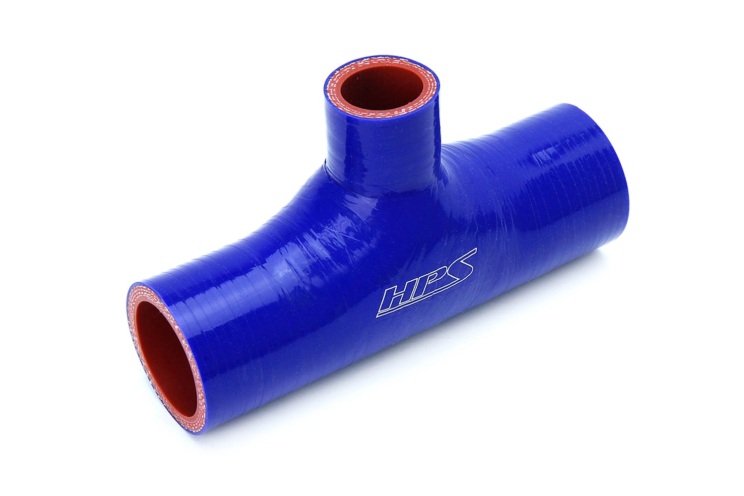 150-THOSE-100-BLUE Silicone Tee Hose Adapter, High-Temp 4-Ply Reinforced, 1-1/2 in. ID, Blue