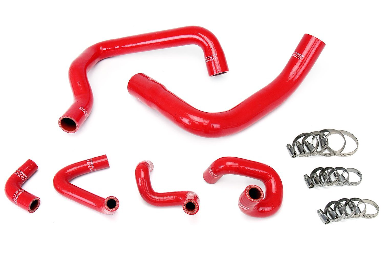 57-1010-RED Coolant Hose Kit, High-Temp 3-Ply Reinforced Silicone, Replace Rubber Radiator Heater Coolant Hoses