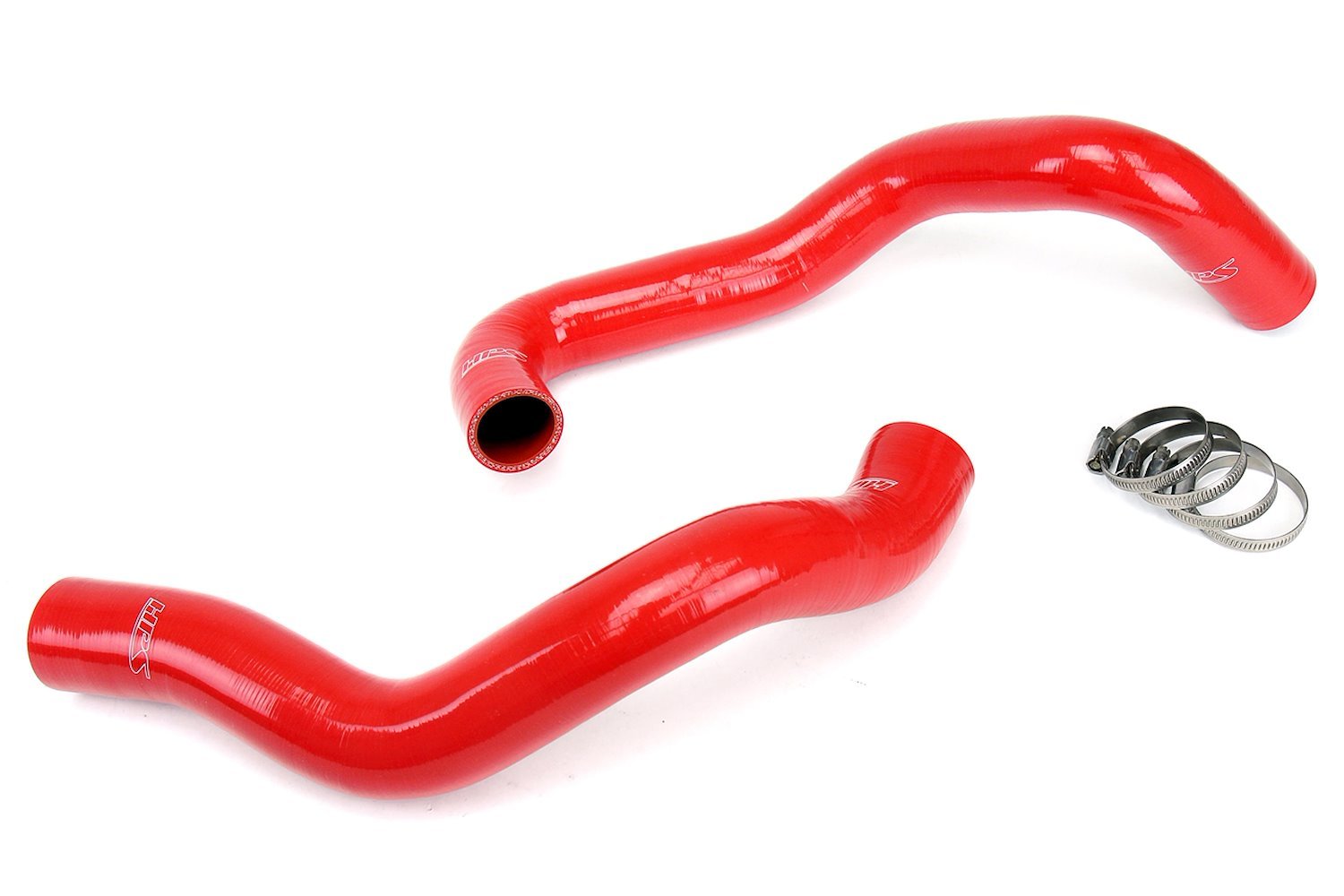 57-1011-RED Radiator Hose Kit, High-Temp 3-Ply Reinforced Silicone, Replace OEM Rubber Radiator Coolant Hoses