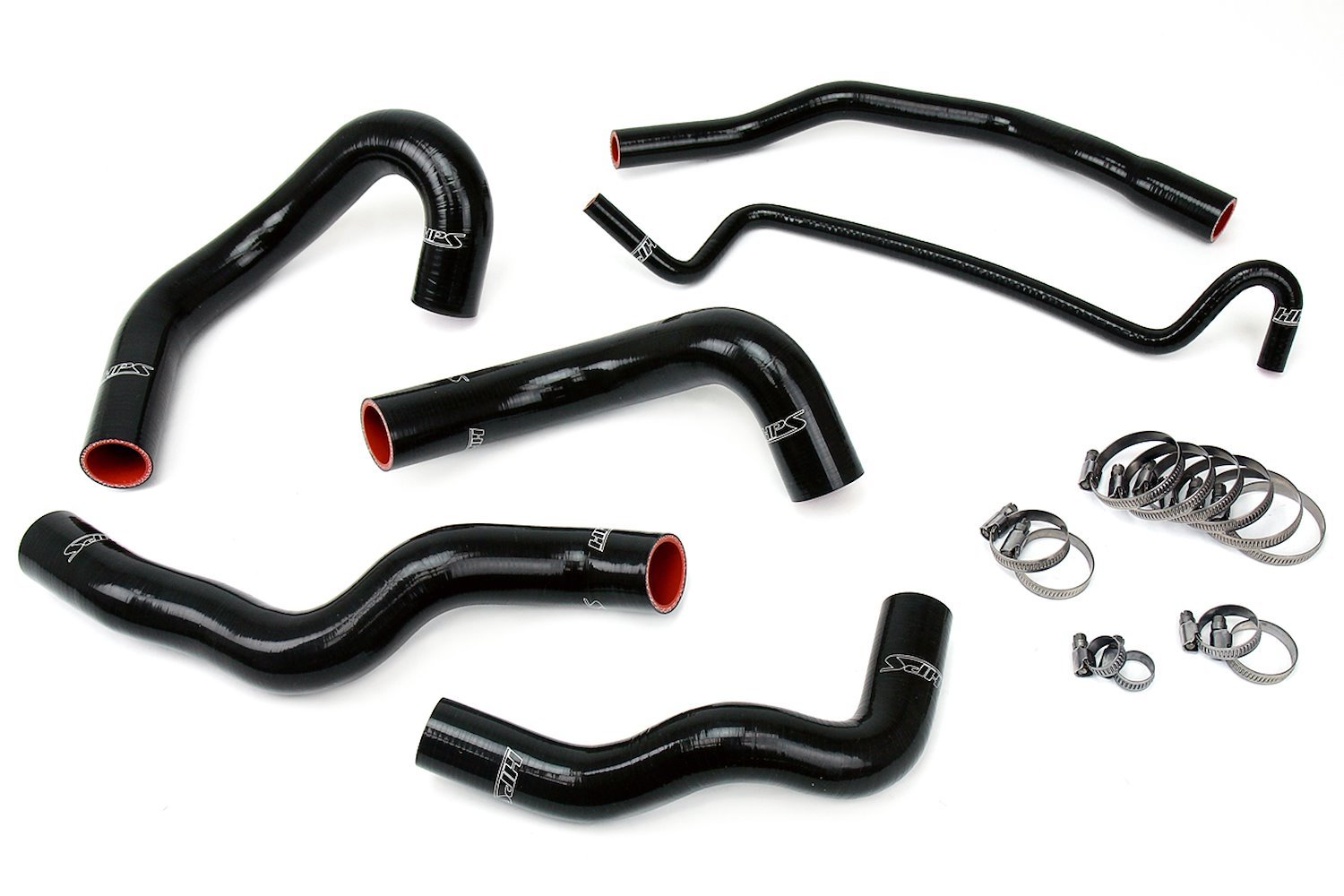 57-1013-BLK Radiator Hose Kit, High-Temp 3-Ply Reinforced Silicone, Replace OEM Rubber Radiator Coolant Hoses