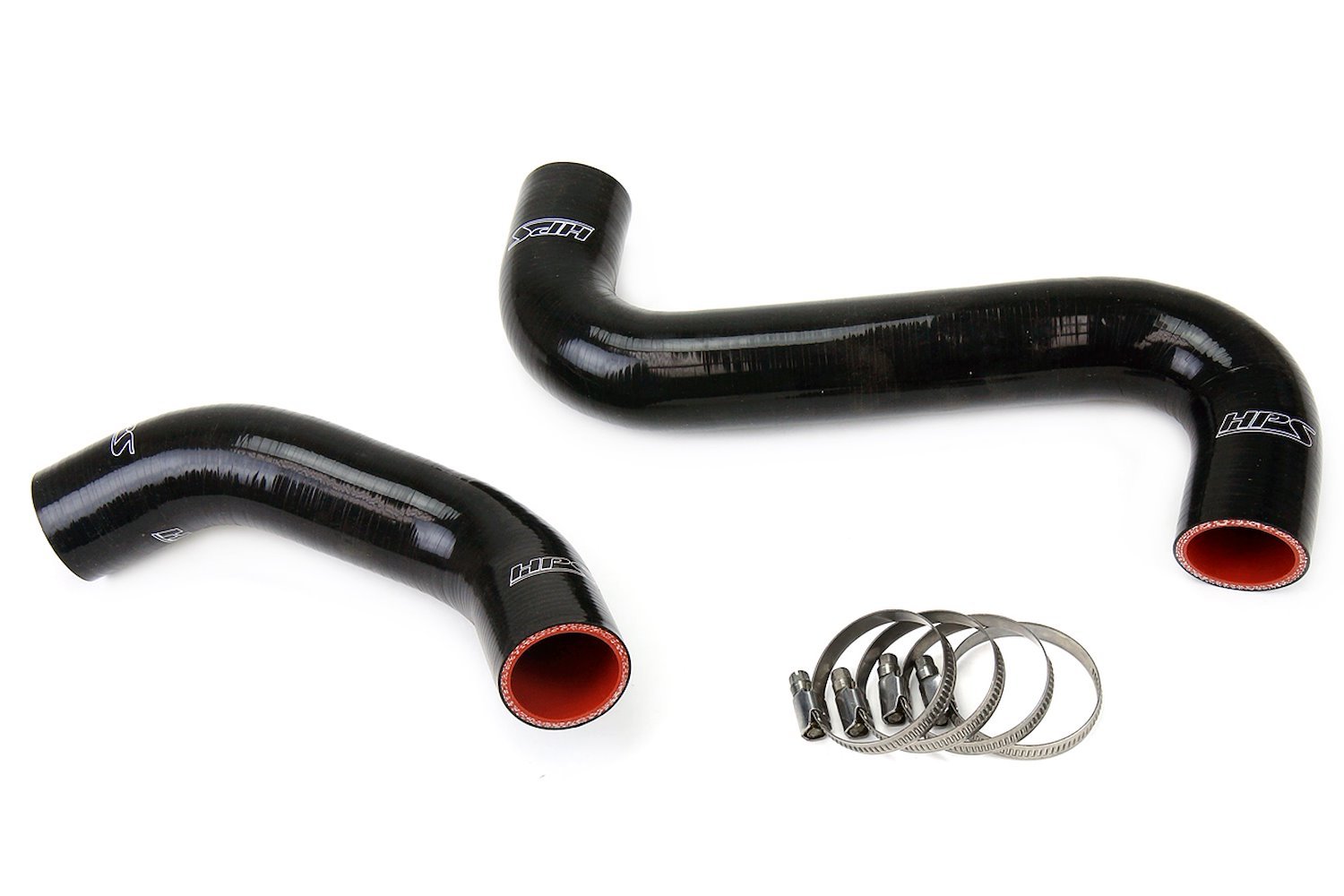 57-1061-BLK Radiator Hose Kit, High-Temp 3-Ply Reinforced Silicone, Replace OEM Rubber Radiator Coolant Hoses