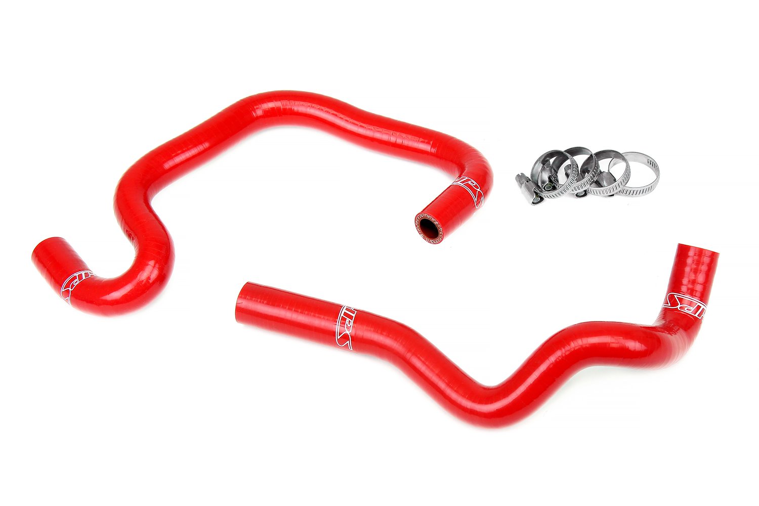 57-1082-RED Heater Hose Kit, 3-Ply Reinforced Silicone, Replaces Rubber Heater Coolant Hoses