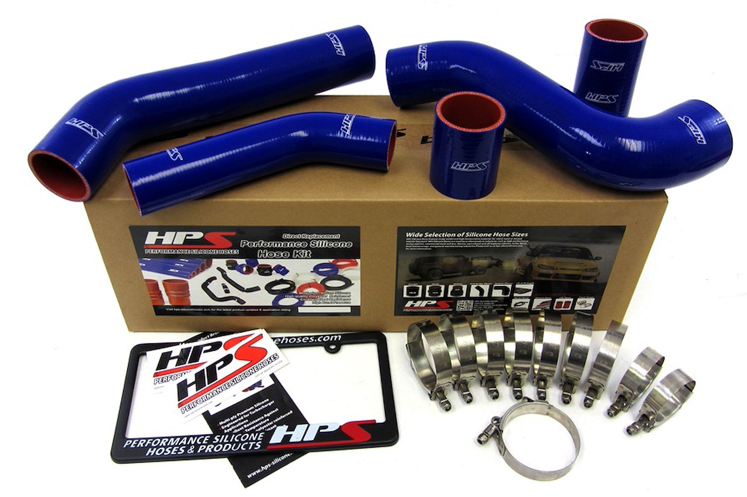 57-1228-BLUE Intercooler Hose Kit, High-Temp 4-Ply Reinforced Silicone, Replace OEM Rubber Intercooler Turbo Boots
