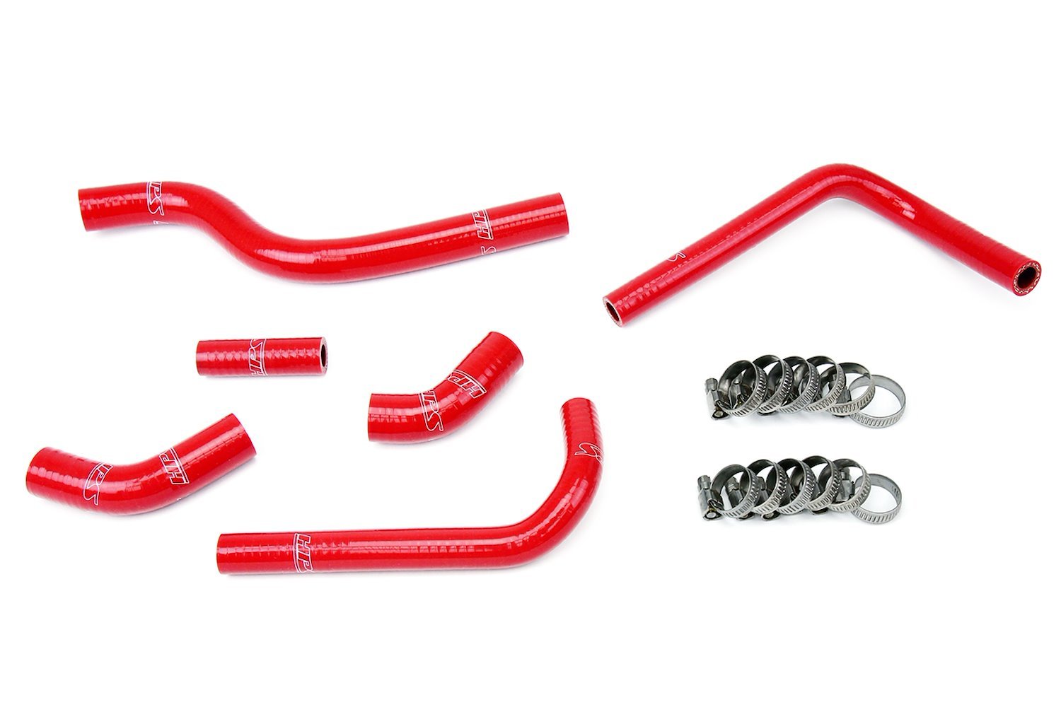 57-1252-RED Radiator Hose Kit, High-Temp 3-Ply Reinforced Silicone, Replace OEM Rubber Radiator Coolant Hoses
