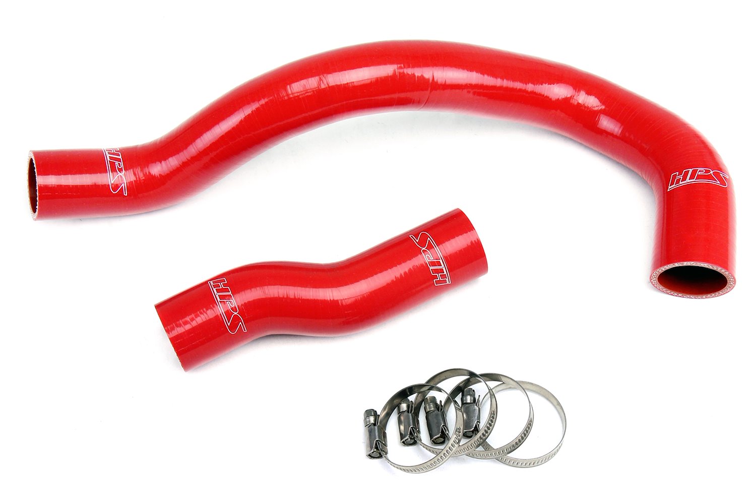 57-1266-RED Radiator Hose Kit, High-Temp 3-Ply Reinforced Silicone, Replace OEM Rubber Radiator Coolant Hoses