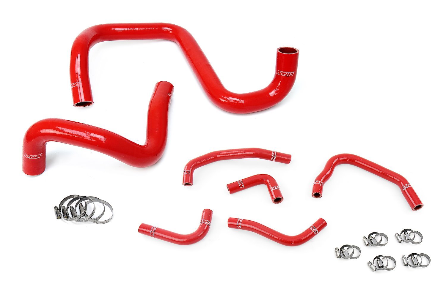 57-1285-RED Coolant Hose Kit, High-Temp 3-Ply Reinforced Silicone, Replace Rubber Radiator Heater Coolant Hoses